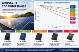 Живота на соларния панел R1
