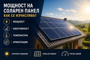Мощност на соларен панел, как да я изчислим