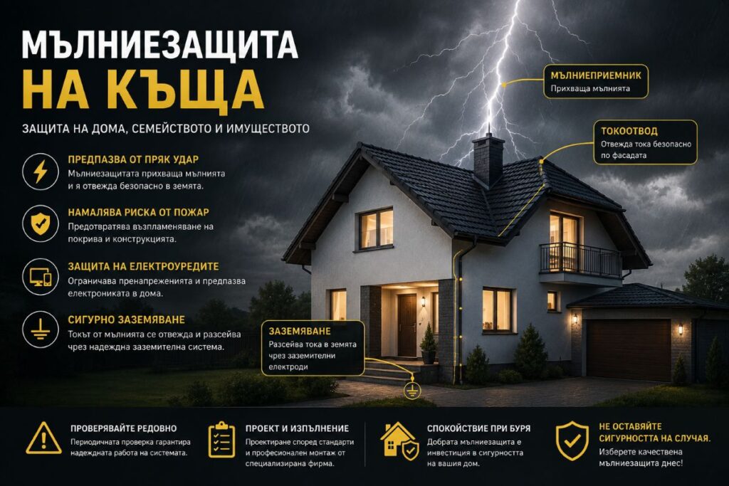 Мълниезащита на къща - какво трябва да знаем преди изграждането - R